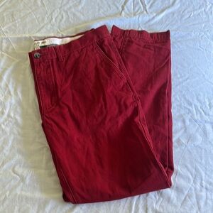 Lacoste Men's Bold Red Chinos